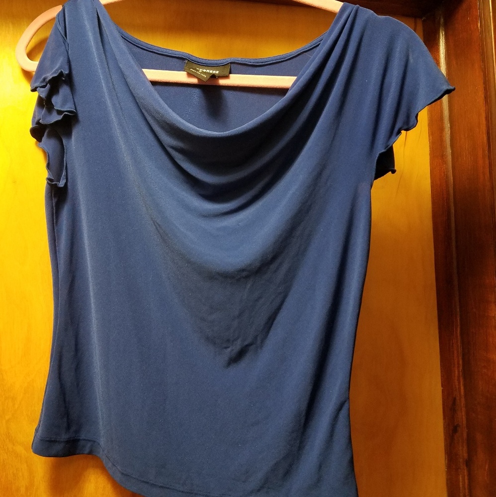 Express flutter sleeve shirt